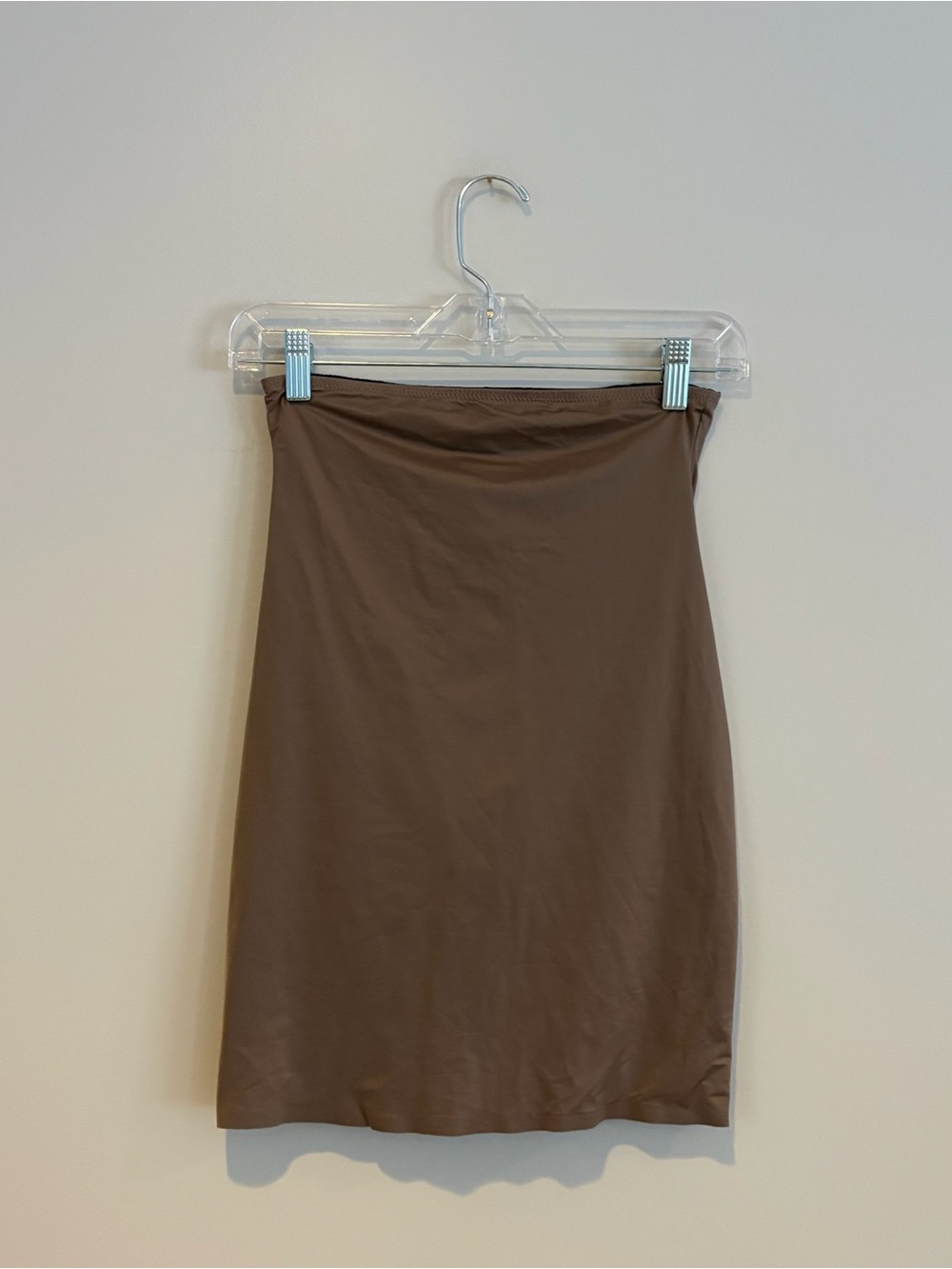 SPANX Brown Seamless Shaping Slip Skirt Size S